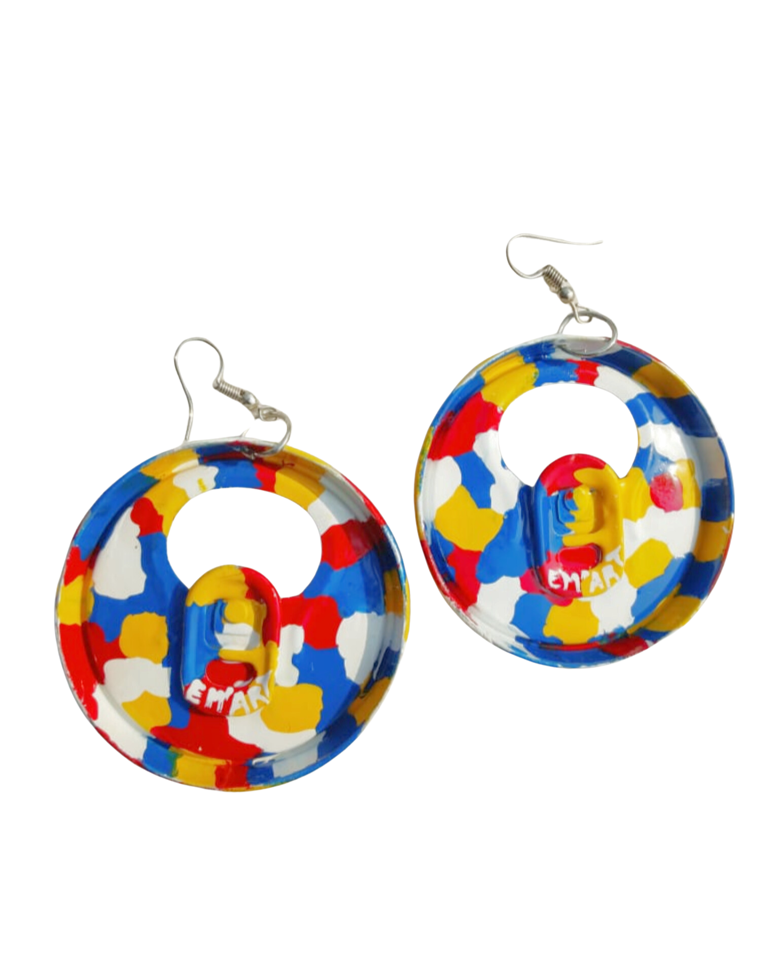 "Boucles d'oreilles URBANCAN - Bijoux recyclés en capsules de canettes | Fait main"