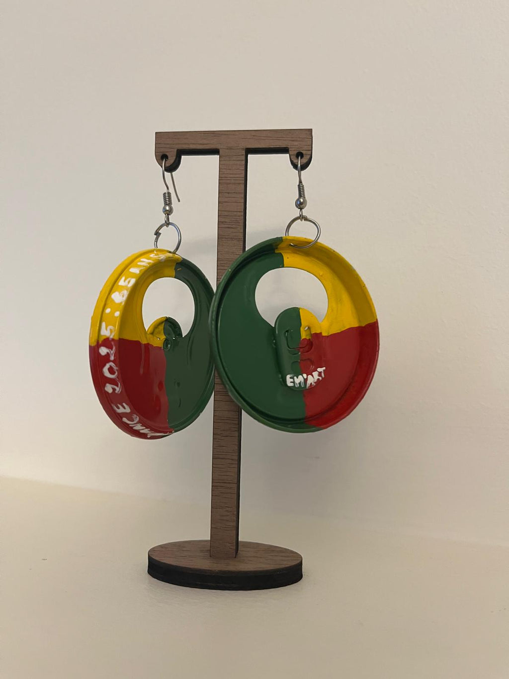 "Boucles d'oreilles URBANCAN - Bijoux recyclés en capsules de canettes | Fait main"